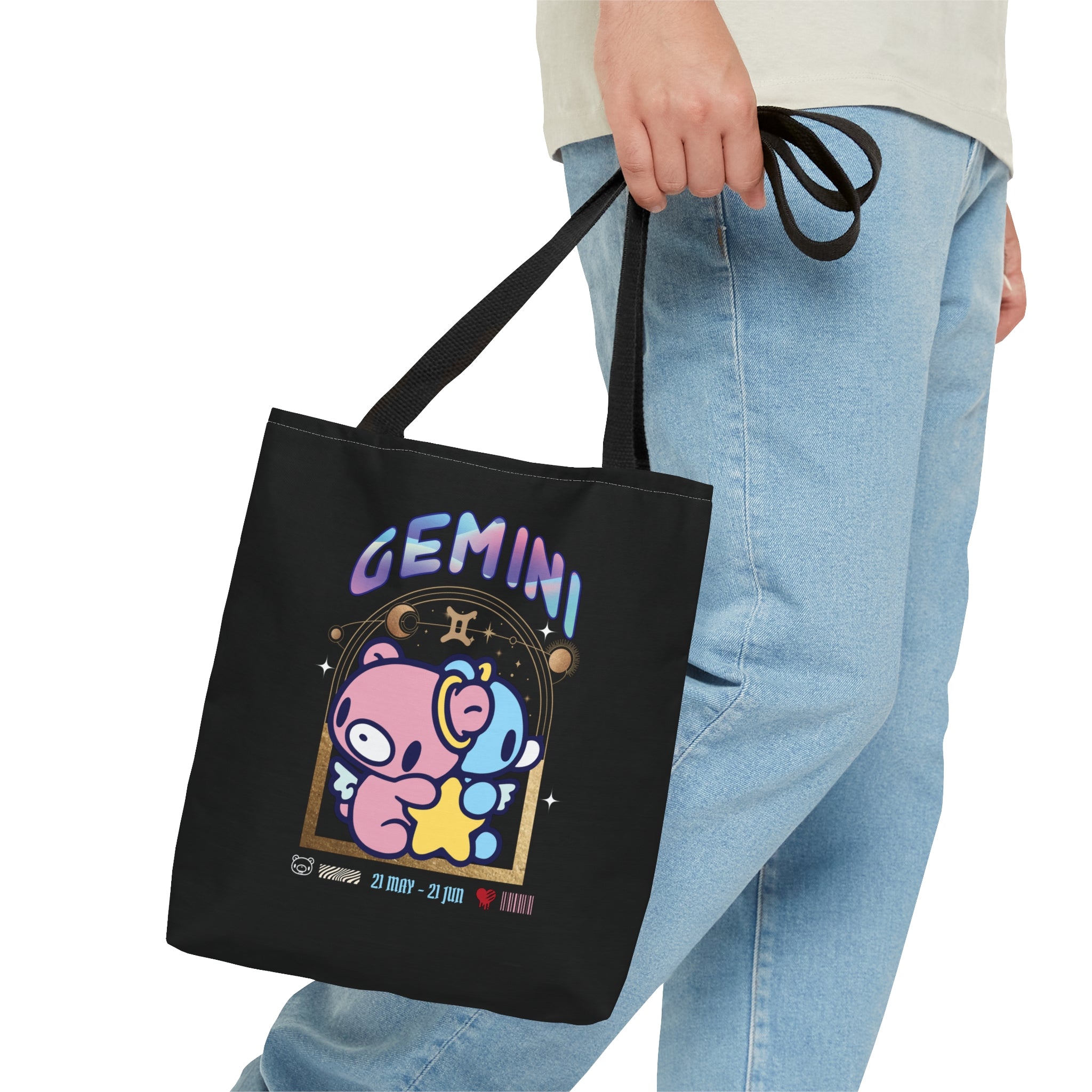 Gloomy Gemini zodiac Tote Bag